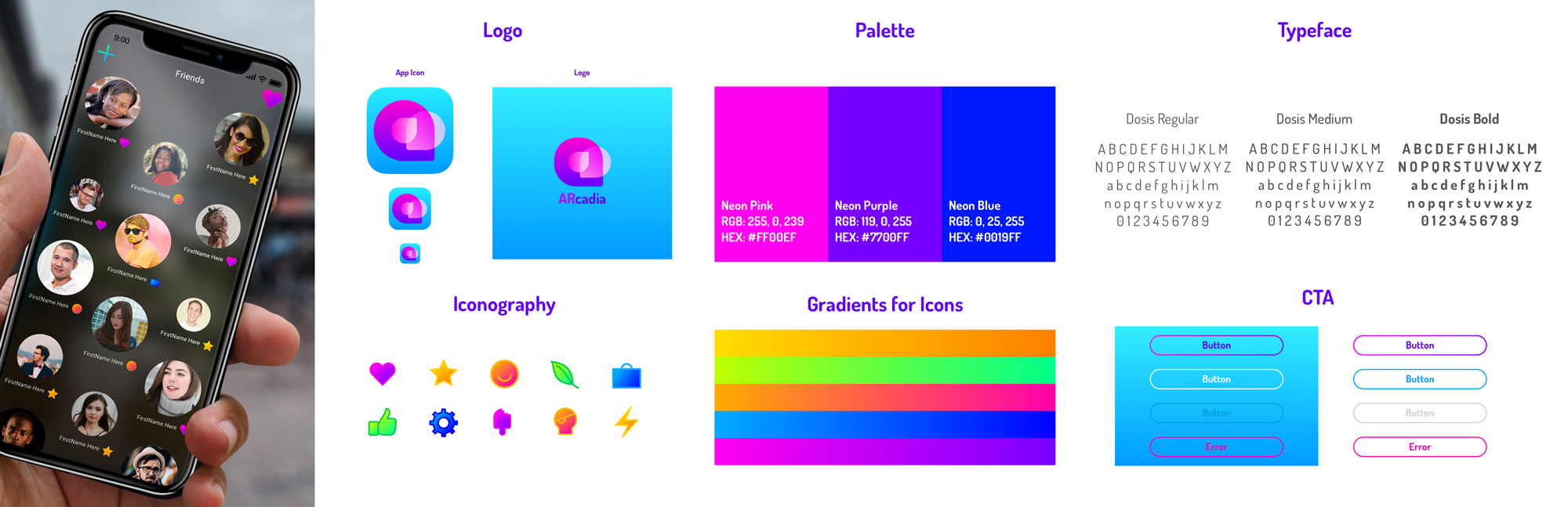 Style tile for ARcadia App