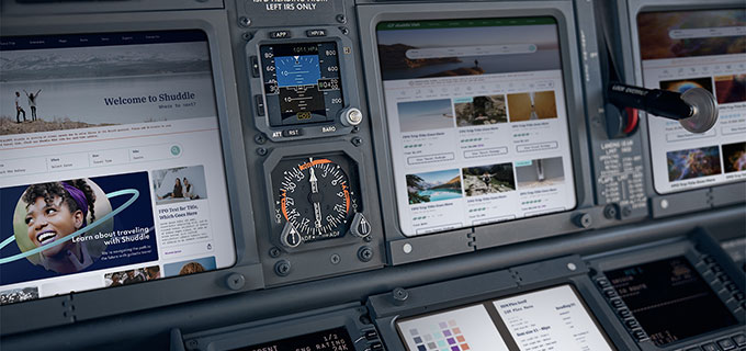 Photo of unknown airship console